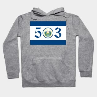 503 El Salvador flag Hoodie